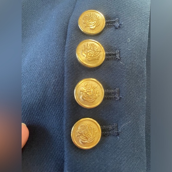 Walter Baker Navy Blue Blazer with Gold Buttons. Size XL. Worn Once. Like New. - Picture 9 of 10